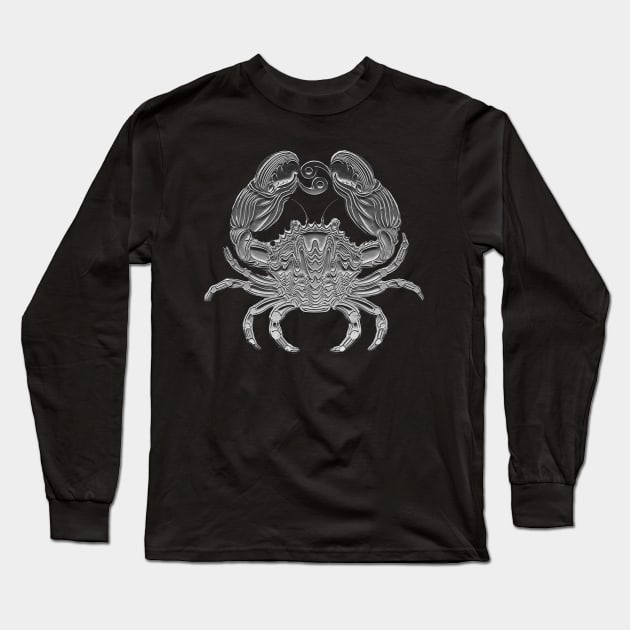 Cancer Crab Zodiac Long Sleeve T-Shirt by letnothingstopyou